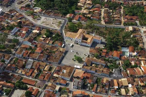 Imagem aérea da cidade de São Cristóvão